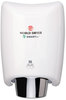 A Picture of product WRL-K974A2 WORLD DRYER® SMARTdri Hand Dryer,  Aluminum, White