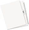 A Picture of product AVE-11372 Avery® Preprinted Legal Exhibit Index Tab Dividers with Black and White Tabs Side Style, 26-Tab, 26 to 50, 11 x 8.5, 1 Set