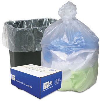 Ultra Plus® Can Liners,  16gal, .315mil, 24 x 33, Natural, 200/Carton