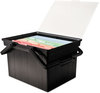 A Picture of product AVT-TLF2B Advantus® Companion Portable File,  Legal/Letter, Plastic, Black