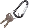 A Picture of product AVT-75555 Advantus® Carabiner Key Chains with Split Key Rings,  Split Key Rings, Aluminum, Black, 10/Pack