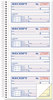 A Picture of product ABF-SC1152 Adams® 2-Part Receipt Book,  2 3/4 x 4 3/4, Carbonless, 200 Forms