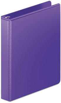 Wilson Jones® Heavy-Duty D-Ring View Binder with Extra-Durable Hinge,  1" Cap, Purple