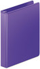 A Picture of product WLJ-38514267 Wilson Jones® Heavy-Duty D-Ring View Binder with Extra-Durable Hinge,  1" Cap, Purple