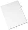 A Picture of product AVE-11917 Avery® Preprinted Legal Exhibit Index Tab Dividers with Black and White Tabs Side Style, 10-Tab, 7, 11 x 8.5, 25/Pack