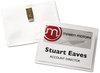 A Picture of product AVE-5384 Avery® Name Badge Holder Kits with Inserts Clip-Style Laser/Inkjet Insert, Top Load, 4 x 3, White, 40/Box