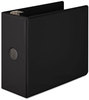 A Picture of product WLJ-38550B Wilson Jones® Heavy-Duty D-Ring View Binder with Extra-Durable Hinge,  5" Cap, Black