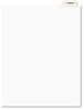 A Picture of product AVE-11945 Avery® Legal Index Divider, Exhibit Alpha Letter, Style Avery-Style Preprinted Bottom Tab 26-Tab, F, 11 x 8.5, White, 25/PK