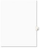 A Picture of product AVE-01066 Avery® Preprinted Style Legal Dividers Exhibit Side Tab Index 10-Tab, 66, 11 x 8.5, White, 25/Pack, (1066)