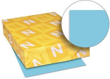 Neenah Paper Exact® Brights Paper,  8 1/2 x 11, Bright Blue, 50 lb, 500 Sheets/Ream