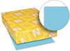 A Picture of product WAU-26781 Neenah Paper Exact® Brights Paper,  8 1/2 x 11, Bright Blue, 50 lb, 500 Sheets/Ream