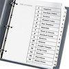 A Picture of product AVE-11142 Avery® Customizable Table of Contents Ready Index® Black & White Dividers with Printable Section Titles TOC and 15-Tab, 1 to 15, 11 x 8.5, Set