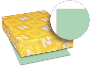 Neenah Paper Exact® Vellum Bristol Cover Stock,  67 lbs., 8-1/2 x 11, Green, 250 Sheets