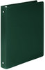 A Picture of product ACC-39716 ACCO ACCOHIDE® Poly Round Ring Binder,  35-pt. Cover, 1" Cap, Dark Green