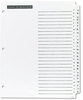 A Picture of product AVE-11676 Office Essentials™ Table 'n Tabs® Dividers 26-Tab, A to Z, 11 x 8.5, White, 1 Set