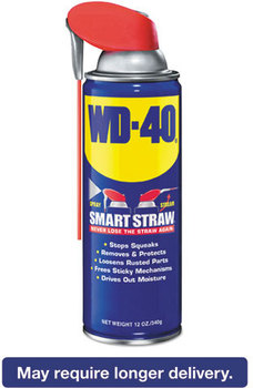 WD-40® Smart Straw® Spray Lubricant,  12 oz Aerosol Can, 12/Carton