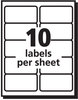 A Picture of product AVE-15663 Avery® Matte Clear Easy Peel® Mailing Labels with Sure Feed® Technology w/ Laser Printers, 2 x 4, 10/Sheet, 10 Sheets/Pack