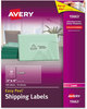 A Picture of product AVE-15663 Avery® Matte Clear Easy Peel® Mailing Labels with Sure Feed® Technology w/ Laser Printers, 2 x 4, 10/Sheet, 10 Sheets/Pack