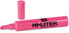 A Picture of product AVE-24010 Avery® HI-LITER® Desk-Style Highlighters Fluorescent Pink Ink, Chisel Tip, Pink/Black Barrel, Dozen