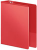 A Picture of product WLJ-363441797 Wilson Jones® Heavy-Duty Round Ring View Binder with Extra-Durable Hinge,  2" Cap, Red