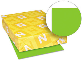 Neenah Paper Astrobrights® Colored Card Stock,  65 lb., 8-1/2 x 11, Martian Green, 250 Sheets