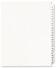 A Picture of product AVE-01330 Avery® Preprinted Legal Exhibit Index Tab Dividers with Black and White Tabs Side Style, 25-Tab, 1 to 25, 11 x 8.5, Set, (1330)