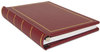A Picture of product WLJ-039611 Wilson Jones® Looseleaf Corporation Minute Book,  Red Leather-Like Cover, 250 Unruled Pages, 8 1/2 x 11