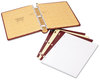 A Picture of product WLJ-039611 Wilson Jones® Looseleaf Corporation Minute Book,  Red Leather-Like Cover, 250 Unruled Pages, 8 1/2 x 11