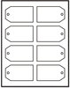 A Picture of product AVE-22802 Avery® Printable Tags with Strings Rectangular 2 x 3.5, Matte White, 96/Pack