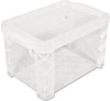 A Picture of product AVT-40305 Advantus® Super Stacker® Card File Box,  Hold 500 4 x 6 Cards, Plastic, Clear