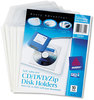 A Picture of product AVE-73721 Avery® Self-Adhesive Media Pockets 1 Disc Capacity, Clear, 10/Pack