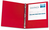 A Picture of product AVE-03310 Avery® Economy Non-View Binder with Round Rings 3 1" Capacity, 11 x 8.5, Red, (3310)