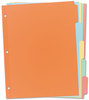 A Picture of product AVE-11508 Avery® Write & Erase Plain-Tab Paper Dividers and 5-Tab, 11 x 8.5, Multicolor, 36 Sets