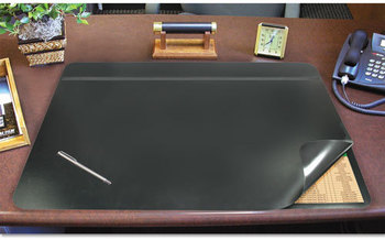 Artistic® Hide-Away Desk Pad,  24 x 19, Black