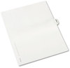 A Picture of product AVE-01376 Avery® Legal Index Divider, Exhibit Alpha Letter, Style Avery-Style Preprinted Side Tab 26-Tab, F, 11 x 8.5, White, 25/Pack, (1376)