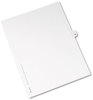 A Picture of product AVE-01064 Avery® Preprinted Style Legal Dividers Exhibit Side Tab Index 10-Tab, 64, 11 x 8.5, White, 25/Pack, (1064)