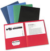 A Picture of product AVE-47993 Avery® Two-Pocket Folder 40-Sheet Capacity, 11 x 8.5, Assorted Colors, 25/Box