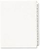 A Picture of product AVE-01331 Avery® Preprinted Legal Exhibit Index Tab Dividers with Black and White Tabs Side Style, 25-Tab, 26 to 50, 11 x 8.5, 1 Set, (1331)