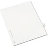 A Picture of product AVE-01081 Avery® Preprinted Style Legal Dividers Exhibit Side Tab Index 10-Tab, 81, 11 x 8.5, White, 25/Pack, (1081)