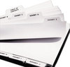 A Picture of product AVE-11376 Avery® Preprinted Legal Exhibit Index Tab Dividers with Black and White Tabs Bottom Style, 27-Tab, A to Z, 11 x 8.5, 1 Set