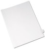 A Picture of product AVE-82186 Avery® Preprinted Allstate® Style Legal Dividers Exhibit Side Tab Index 26-Tab, X, 11 x 8.5, White, 25/Pack