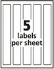 A Picture of product AVE-22845 Avery® Durable Water-Resistant Wraparound Labels with Sure Feed® Technology w/ 9.75 x 1.25, White, 40/Pack