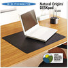 A Picture of product ESR-120792 ES Robbins® Natural Origins® Desk Pad,  19 x 12, Matte, Black