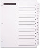 A Picture of product AVE-11672 Office Essentials™ Table 'n Tabs® Dividers 12-Tab, 1 to 12, 11 x 8.5, White, Set