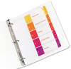 A Picture of product AVE-11187 Avery® Customizable Table of Contents Ready Index® Multicolor Dividers with Printable Section Titles TOC Tab 5-Tab, 1 to 5, 11 x 8.5, White, Traditional Color Tabs, 6 Sets