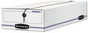 A Picture of product FEL-00002 Bankers Box® LIBERTY® Check and Form Boxes 9.25" x 23.75" 4.25", White/Blue, 12/Carton