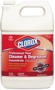 Clorox® Professional Floor Cleaner & Degreaser Concentrate,  Citrus, 1 Gallon