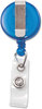 A Picture of product AVT-75472 Advantus® Translucent Retractable ID Card Reel,  34" Extension, Blue, 12/Pack
