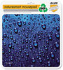 A Picture of product ASP-30182 Allsop® Naturesmart™ Mouse Pad,  Raindrops Design, 8 1/2 x 8 x 1/10