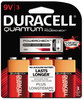 A Picture of product DUR-QU9V3BCD Duracell® Quantum 9V Alkaline Batteries with Duralock Power Preserve™ Technology. 36 count.